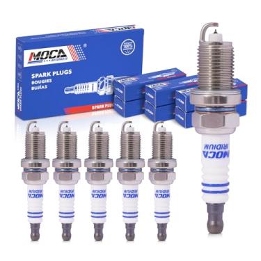 Imagem de Pacote com 6 velas de ignição MOCA 6987 para Chrysler Aspen 4.7L, Dodge 2004-2010 Dakota 3.7L, 2000-2007 Durango 4.7L, 2004-2009 Durango 3.7L, 2007-2011 Nitro 3.7L, e Mais