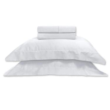 Imagem de Jogo de Cama Buettner Platine 300 Fios - 100% Algodão - Casal, Branco