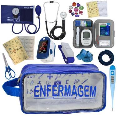 Imagem de Kit De Enfermagem Completo Medidor Glicose Aparelho Pressao - PREMIUM,
