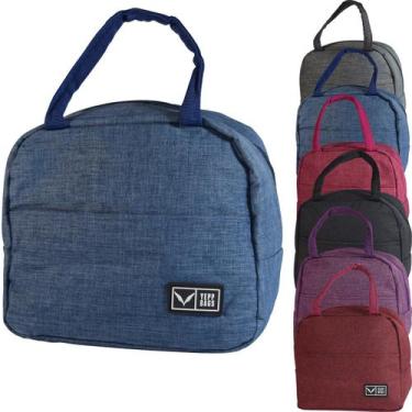 Imagem de Bolsa Térmica Comida Viagem Passeio Média Com Alça E Zíper - Yepp, Azu