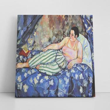 Imagem de Quadro Suzanne Valadon O Quarto Azul Canvas 80X80Cm