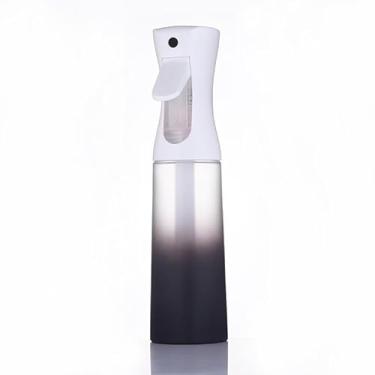 Imagem de ZALUJMUS Frasco spray de névoa ultrafina, pulverizador contínuo de 200 ml, recipiente reutilizável de plástico para cabelo, limpeza, jardinagem, Preto, 6.8 Ounces