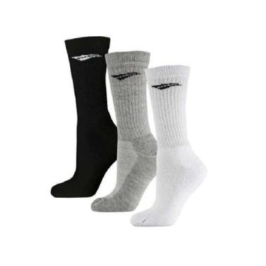 Imagem de Meia Penalty Cano Alto, Bco, Pto, Cinza