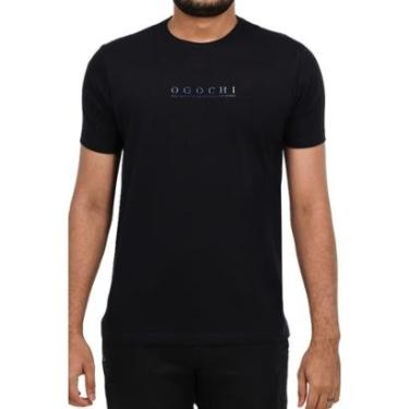 Imagem de Camiseta Ogochi Mc Concept Slim Dec Red Preta 3032-Masculino