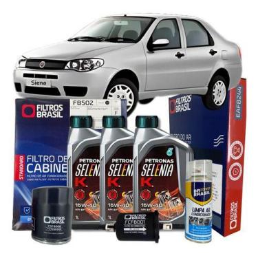 Imagem de Kit troca de oleo fiat siena 1.0/1.3/1.4 fire selenia 15w40 - Wega/Pet