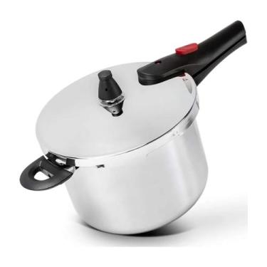 Imagem de Panela de Pressão Ultra em Aço Inox 6 Litros Ø 22x17 cm Brinox - 4935/