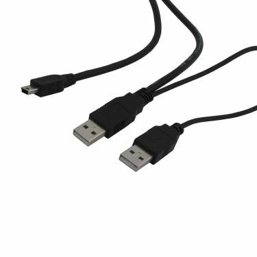 Imagem de Cabo Y Usb 2.0 Macho Para 2.0 A Macho + Usb 5 Pinos
