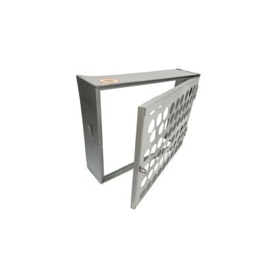 Imagem de Proteção Hidrômetro Tela Moeda Com Porta Cadeado 50x40cm