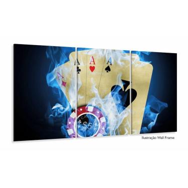 Imagem de Quadro decorativo Poker - Jogo de Cartas - Tela em Tecido 12
