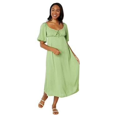 Imagem de Billabong Vestido midi verdadeiro romance feminino, Árvore do chá, P