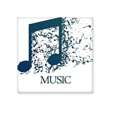 Imagem de Flappg Blue Music Mim Azulejo de Cerâmica Branco Brilhante para Banheiro Cozinha Parede