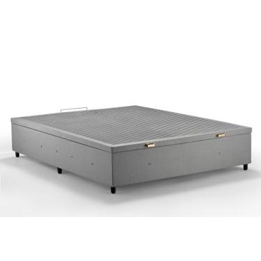Imagem de Box Baú Premium Casal Linho Cinza - SONO DESIGN