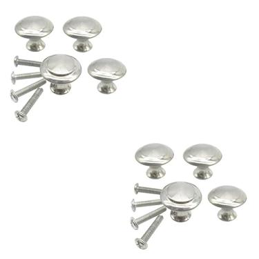Imagem de OSALADI 50 Unidades fuet inox armário moveis maçanetas redondas maçanetas de hardware puxadores de gaveta de aço inoxidável maçaneta da porta de vidro buraco único lidar alça pequena botão