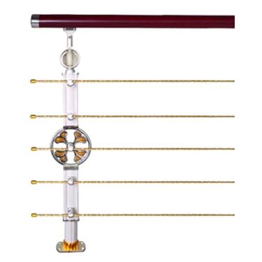 Imagem de Flexível Corrimões de liga de alumínio para degraus ao ar livre, trilhos internos com kit de instalação, corrimãos de varanda ou jardim Espesso