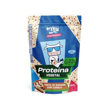 Imagem de +Mu Proteina Vegetal Sabor Banana com Canela 22g - Refil 900g