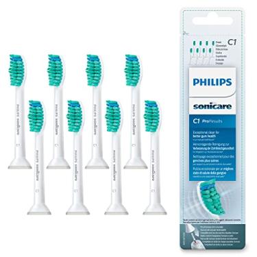 Imagem de Philips Cabeças de escova originais Sonicare Pro Resultados, Branco, Pacote com 8 - HX6018/26