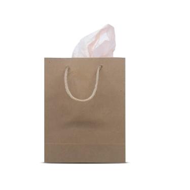 Imagem de 10 Sacolas para Cosméticos, Lingerie e Roupas Infantis: 20x15x7,5 cm (Kraft)