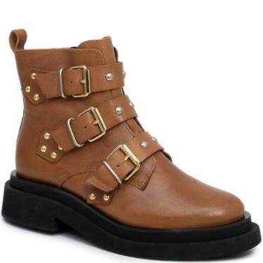 Imagem de Coturno Feminino Tiras com Tachas e Fivela By Cool 101865744-Feminino