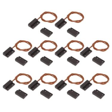 Imagem de Interruptor Magnético de Palheta MR-38, Sensor de de Alarme NC 100V, 10PCS, Interruptor Magnético de Janela de Porta, Feito de Material Retardador de Chamas ABS,