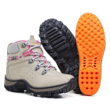 Imagem de coturno segurança 2113 Master Boots feminina em couro, Cinza, Rosa, 37