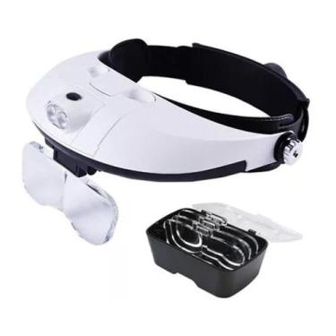 Imagem de Lupa Cabeça com Luz para Dentista Lupa com Led - A.R Variedades MT