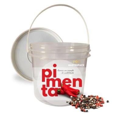 Imagem de Balde para tinta 2.2 Litros 4 Pçs - Nastripack, Transparente