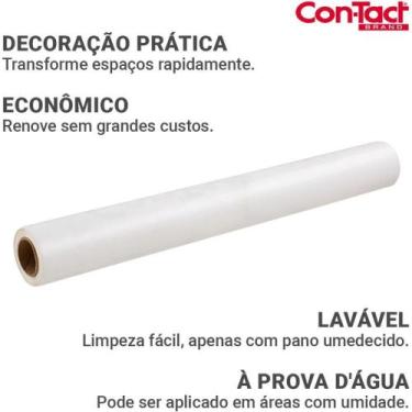 Imagem de Contact Liso 45CMX10M Brilho Branco