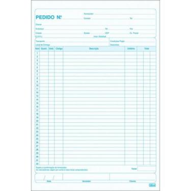 Imagem de Talão de Pedido 1/9 - 2 Vias Grande 75 Folhas 199X294MM - Pacote com 1