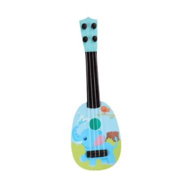 Imagem de Generic Crianças brinquedo ukulele música brinquedo educativo animal dos desenhos animados com 4 cordas mini instrumento musical para iniciante presente , Elefante