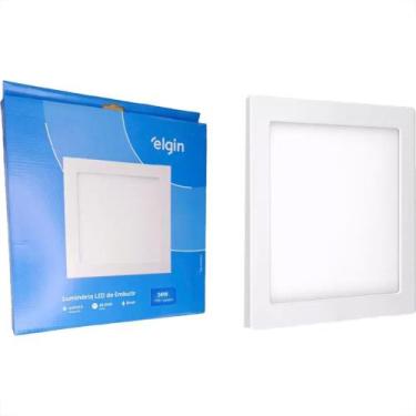 Imagem de Plafon Led Embutir Elgin Quadrado 24W. 6500K. Bivolt Branco