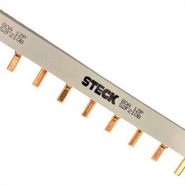 Imagem de Barramento Steck Bifasico Din Para 12 Disjuntores 80A. - S2F210B