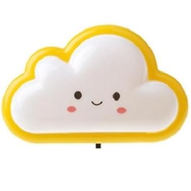 Imagem de Abajur de tomada Nuvem Tomada Luz Led Infantil (Amarelo)
