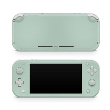 Imagem de Tacky Design Película de cor sólida compatível com o envoltório Nintendo Switch Lite, película lisa minimalista para Nintendo Switch Lite, decalque de vinil premium 3M (verde pastel)