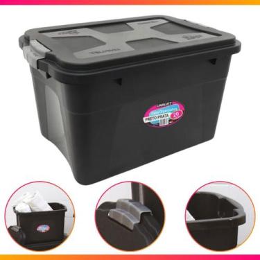 Imagem de Caixa Organizadora Container 20 Litros C/ Tampa e Trava - Uninjet