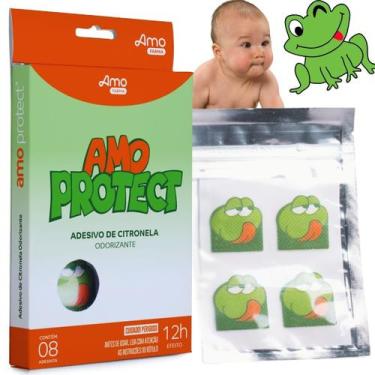 Imagem de Repelente Adesivo Eficiente Natural Original Sai Mosquito Amo Protect 