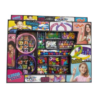 Imagem de Kit decora pulseiras com adesivo E micangas - toyng