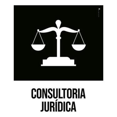 Imagem de Kit 5 Placas Sinalização - Consultória Jurídica Desenho