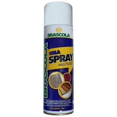 Imagem de Kit Cola de Contato Spray 340g 3 Unidades - BRASCOLA