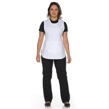 Imagem de Uniforme zeladora faxineira Calça Bailarina + Baby Look + Bata de limp