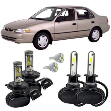 Imagem de Kit Ultra Led Farol Alto Baixo H4 Milha Corolla 1993 A 1997 - Autovex