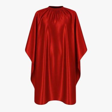 Imagem de Capa Para Barbeiro Cabeleireiro Com Zíper Em Cetim Brilhante - Barbers