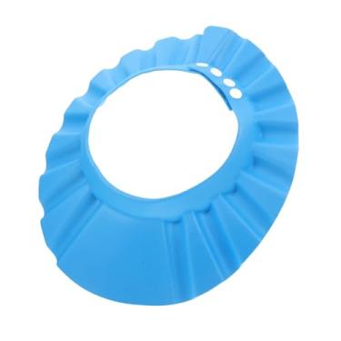 Imagem de KESYOO Banho Ajustável Protetor de Cabelo e Olhos Banho e Corte de Cabelo Azul