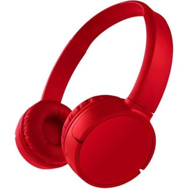 Imagem de Fone De Ouvido Bluetooth 5.3 Headphone Sem Fio Fone Corrida Academia Com Cancelamento de Ruído On-ear Leve Dobrável PREMIUM (VERMELHO)