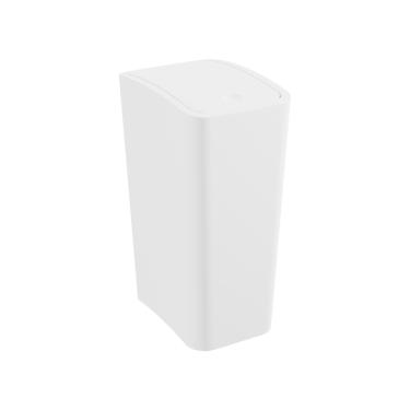 Imagem de Lixeira Astra Ltc2 Com Tampa Click 8l Retangular Branco