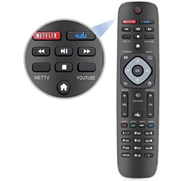 Imagem de Novo controle remoto UBay PHI-958 compatível com Philips Smart TV URMT39JHG003 YKF340-001 YKF340001