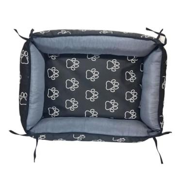 Imagem de Caminha Pet Cama Lavável Premium Com Zíper P M G Cachorro Gato Escolha a Cor (Preto,Médio Porte)