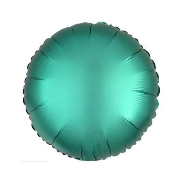 Imagem de Balão de Festa Metalizado 20" 50cm - Redondo Verde Jade - 01 Unidade -