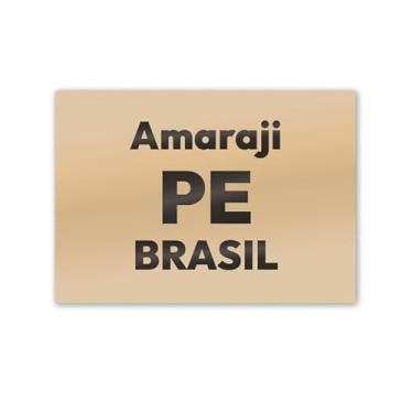 Imagem de Imã de Geladeira Amaraji Pernambuco MDF 8x5 para Viagem