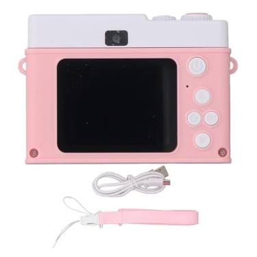 Imagem de Câmera digital com jogos de mp3 player preenche a luz 1080p 48mp HD 2,0 polegadas TFT Screen Color Anti Shake 800mAh 8x Câmera de zoom digital para viagem (Rosy)