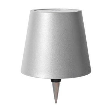 Imagem de nulmvic Luminária Sem Fio Para Garrafas, Luzes Vinho Com 3 Temperaturas De Cor, Led Recarregável Controle Intensidade Contínua Garrafas Bebidas, Quarto, Restaurante E Bar, Prata Fosca